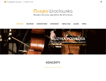 Tablet Screenshot of muzykawroclawska.info